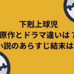 下剋上球児原作とドラマ違いは？小説のあらすじ結末は？